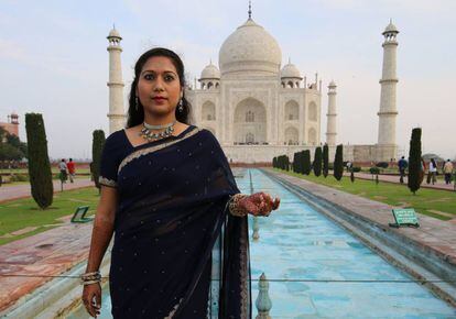 En el Taj Mahal puedes hacer esta foto, pero no el mismo plano en vídeo