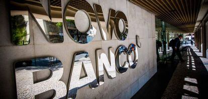 Oficinas de Novo Banco, entidad heredera de los activos del Banco Espirito Santo.