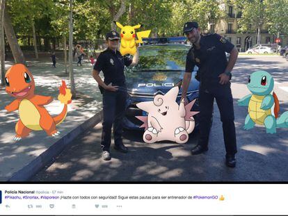 La Policía Nacional publica un documento para jugar seguros a Pokémon GO