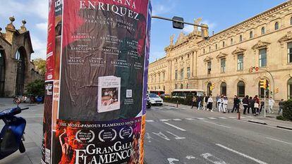 Una imagen de uno de los carteles promocionales de la gira de Mariana Enriquez, que se asemeja al cartel de un 'tour' musical.