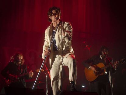 Alex Turner, durante la presentación en el Primavera Sound. 