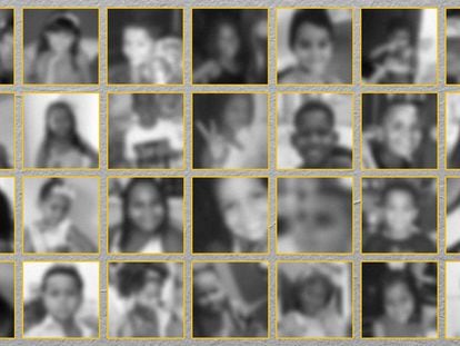 Niños víctimas de la policía en Brasil.