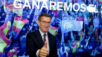 Alberto Núñez Feijóo en la reunión del comité de dirección del PP en Madrid el día 2.