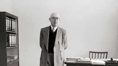 Theodor W. Adorno en una fotografía de 1958.