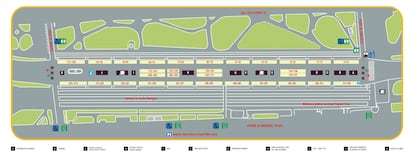 Plano de la Feria del Libro de Madrid 2021.