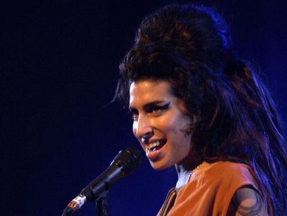 Amy Winehouse, en el Festival de Benicàssim, en julio de 2007.