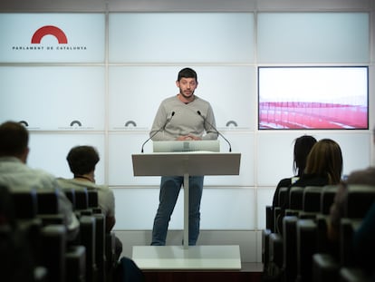 El diputado de la CUP en el Parlament Xavier Pellicer.