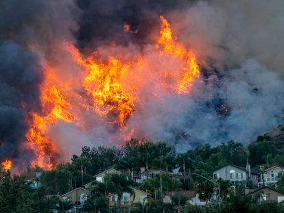 Imagen de los incendios que azotaron a California en octubre de 2020.