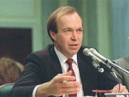 James Hansen, durante una comparecencia en el Senado estadounidense.