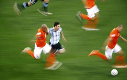 Messi, el miércoles en el partido contra Holanda. Un amplio análisis estadístico en EE UU explica por qué es el mejor futbolista del mundo.