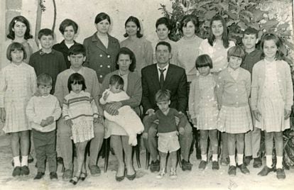 La familia Ojeda Artiles, Premio Nacional de Natalidad de 1969.