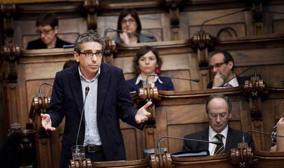 Jordi Mart&iacute; en el pleno del Ayuntamiento.