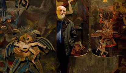 Jan Svankmajer, retratado ayer en la exposición Metamorfosis.