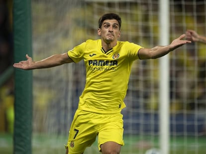 Gerard Moreno, en un partido con el Villarreal.