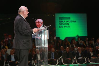 El exrector de la UNAM José Narro, habla durante la presentación de 'Mexicolectivo', este lunes en Ciudad de México.