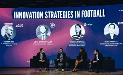 Imagen del trascurso del 'Football Innovation Forum' celebrado en Madrid.