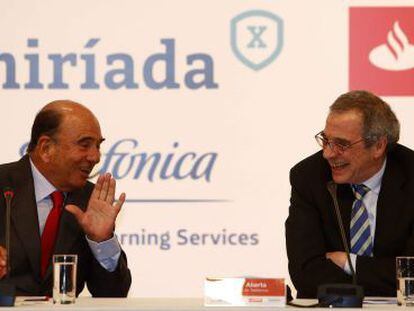 Emilo Bot&iacute;n y C&eacute;sar Alierta, en R&iacute;o de Janeiro