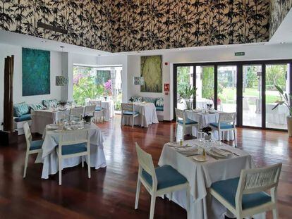 Sala del restaurante El Campanario, cerca de Guadalmina, en la provincia de Málaga. 