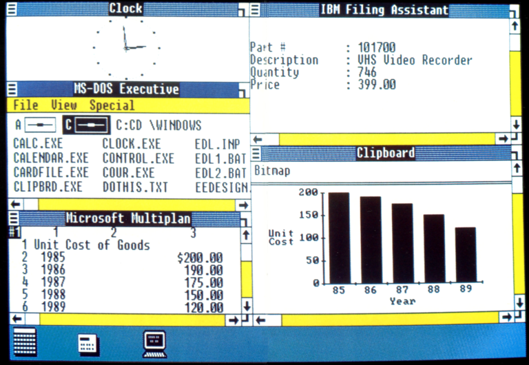 Pantallazo del Windows 1.0