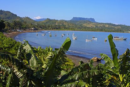 El Yunque, una montaña de corte rectangular y 560 metros de altura, es el gran emblema de Baracoa (Cuba).