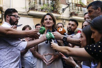 La ministra para la Transición Ecológica, Teresa Ribera, el lunes en Madrid.