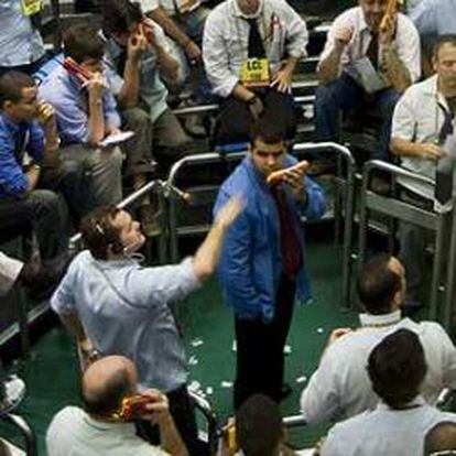 Operadores en la Bolsa brasileña.