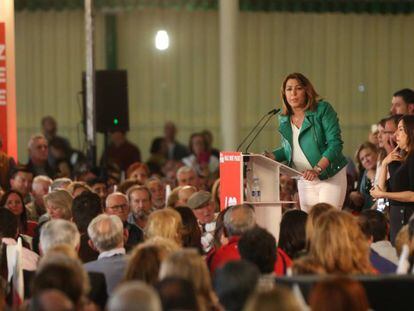 La secretaria general del PSOE andaluz, Susana Díaz, el pasado viernes.
