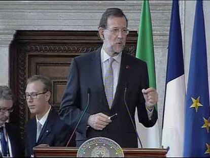 Rajoy: "Queremos más Europa"