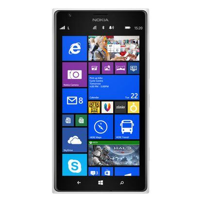 Pantalla del nuevo Lumia 1520, táctil de 6 pulgadas, con definición de 1080 píxeles.