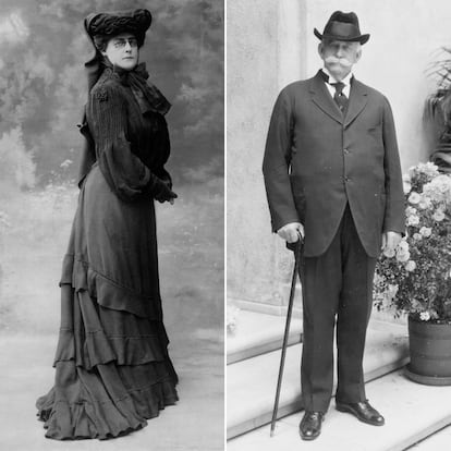 Arabella Huntington (en París, en 1903) y Henry Huntington (en 1920).