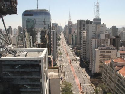 La Avenida Paulista, en el distrito financiero de São Paulo, en una imagen de archivo.