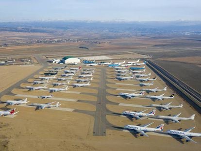 Vista general del aeropuerto de Teruel.