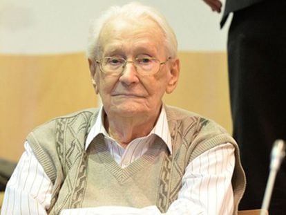 Oskar Gröning, de 93 años, al inicio del juicio.