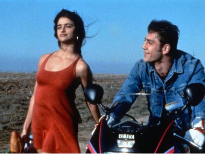 Penélope Cruz y Javier Bardem en una escena de 'Jamón, Jamón'