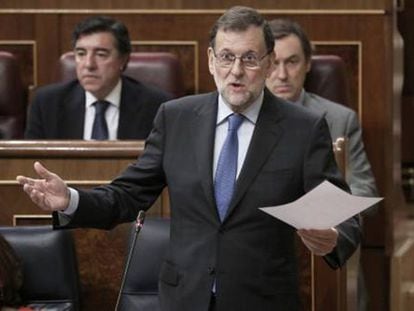 Rajoy y Sáenz de Santamaría en Congreso de los Diputados.