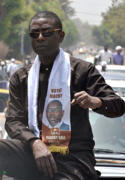  Youssou N&#039;dour, en Ziguinchor el pasado 25 de marzo.