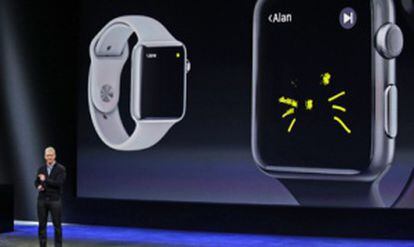 Tim Cook desvela los detalles del nuevo reloj.