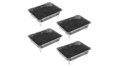 Pack de 5 bandejas desechables para barbacoa