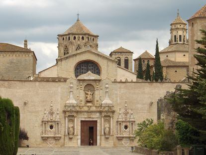 La entrada del Monasterio de Poblet, en una foto de archivo.