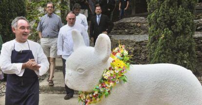 Ferran Adri&agrave;, el d&iacute;a del cierre de elBulli, en julio de 2011.