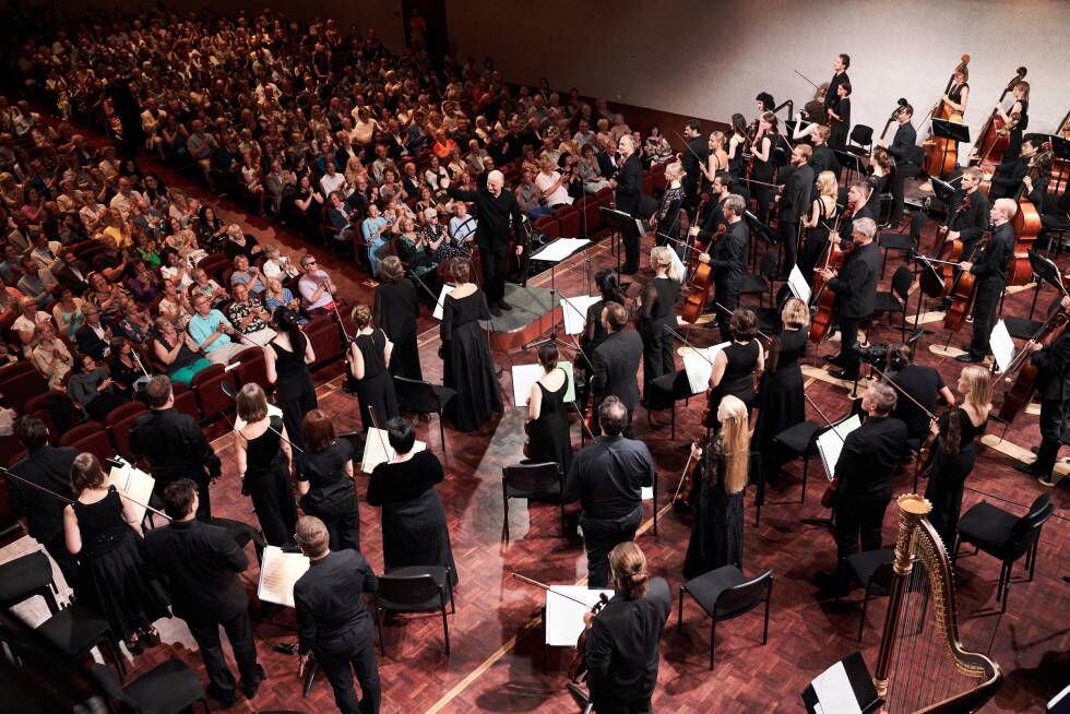 Paavo Järvi al frente de la Estonian Festival Orchestra, el pasado jueves en Pärnu.