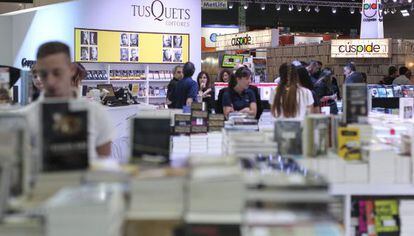 Feria del libro de Buenos Aires, este jueves.