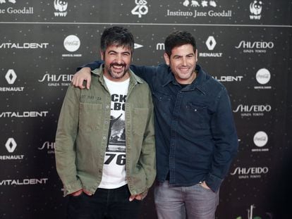 Los hermanos David y José Manuel Muñoz, componentes del grupo Estopa.