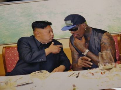 Kim Jong-un, con Dennis Rodman.