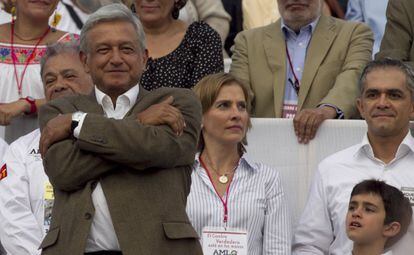 López Obrador el martes en su cierre de campaña en Ciudad de México.