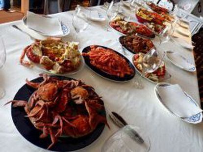 Pescados y mariscos forman parte de la rica gastronomía gallega.