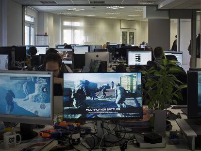 La seu de Digital Legends, una de les principals factories de videojocs existents a Barcelona.