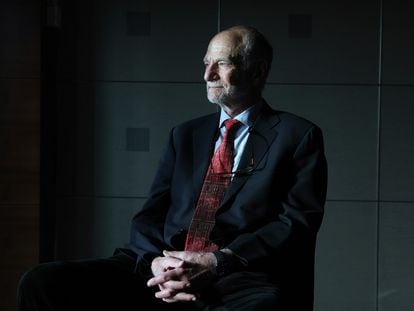 El Premio Nobel de Medicina Michael Rosbash, en un hotel de Madrid.