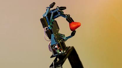 Prototipo de mano robótica diseñado en la Universidad de Bolonia dentro del proyecto europeo Intelliman.