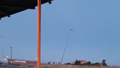 La Estación de Autobuses de Villalpando al atardecer.
